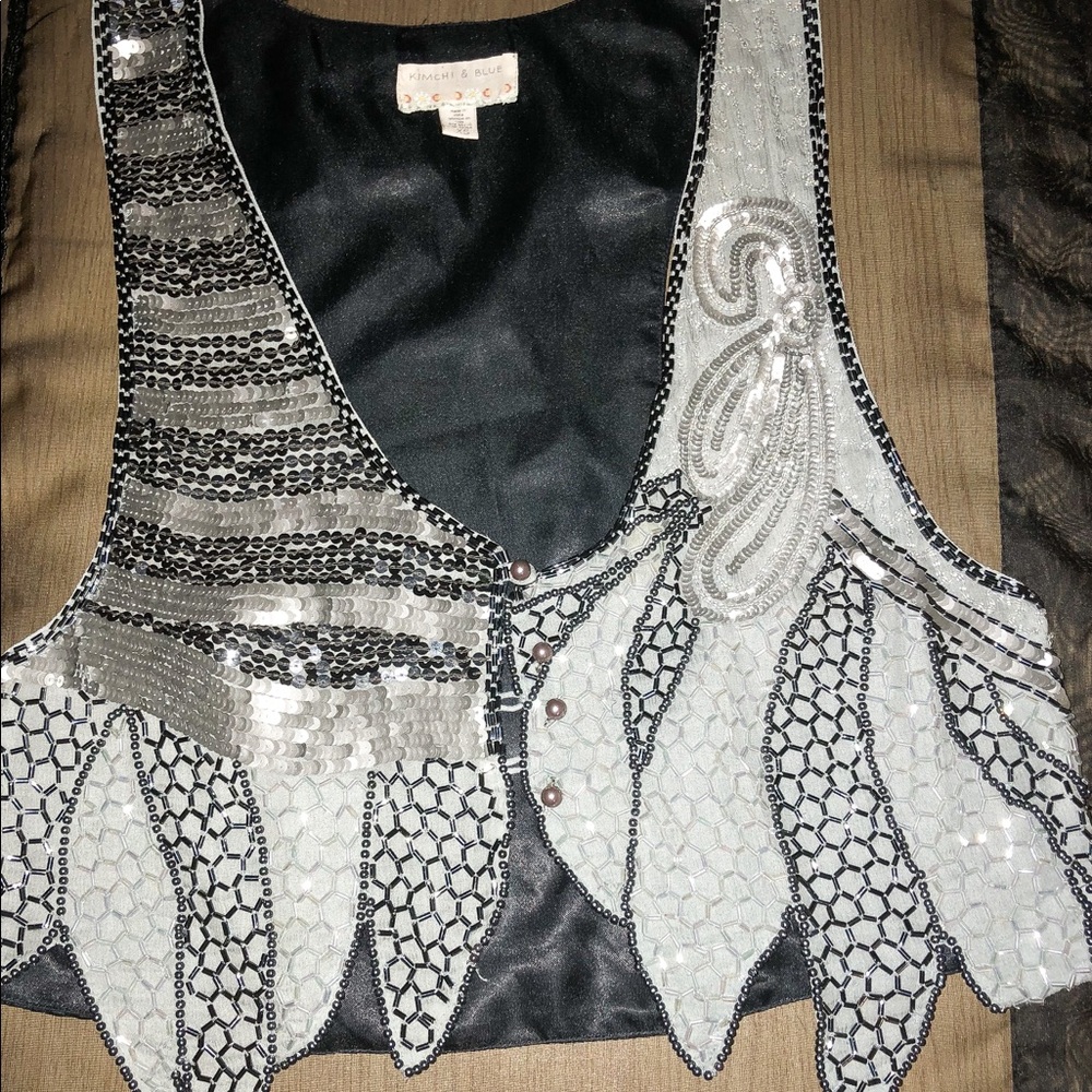 Kimchi & Blue sequin vest
